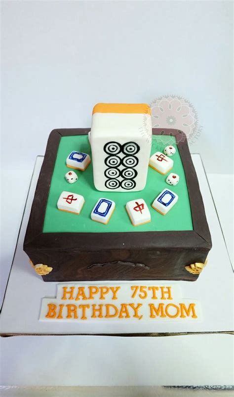 mahjong cake topper printable|Mahjong Cake with a large 8 circles mahjong tile .